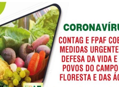 Contag e FPAF cobram medidas urgentes em defesa da vida e dos povos do campo, da floresta e das águas